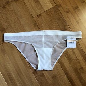 NWT Free People White Mesh Panties